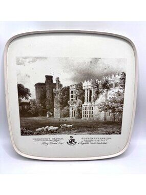 Vintage Candlelight Crafts Thornbury Castle Serving Tray Gloucestershire Scene W